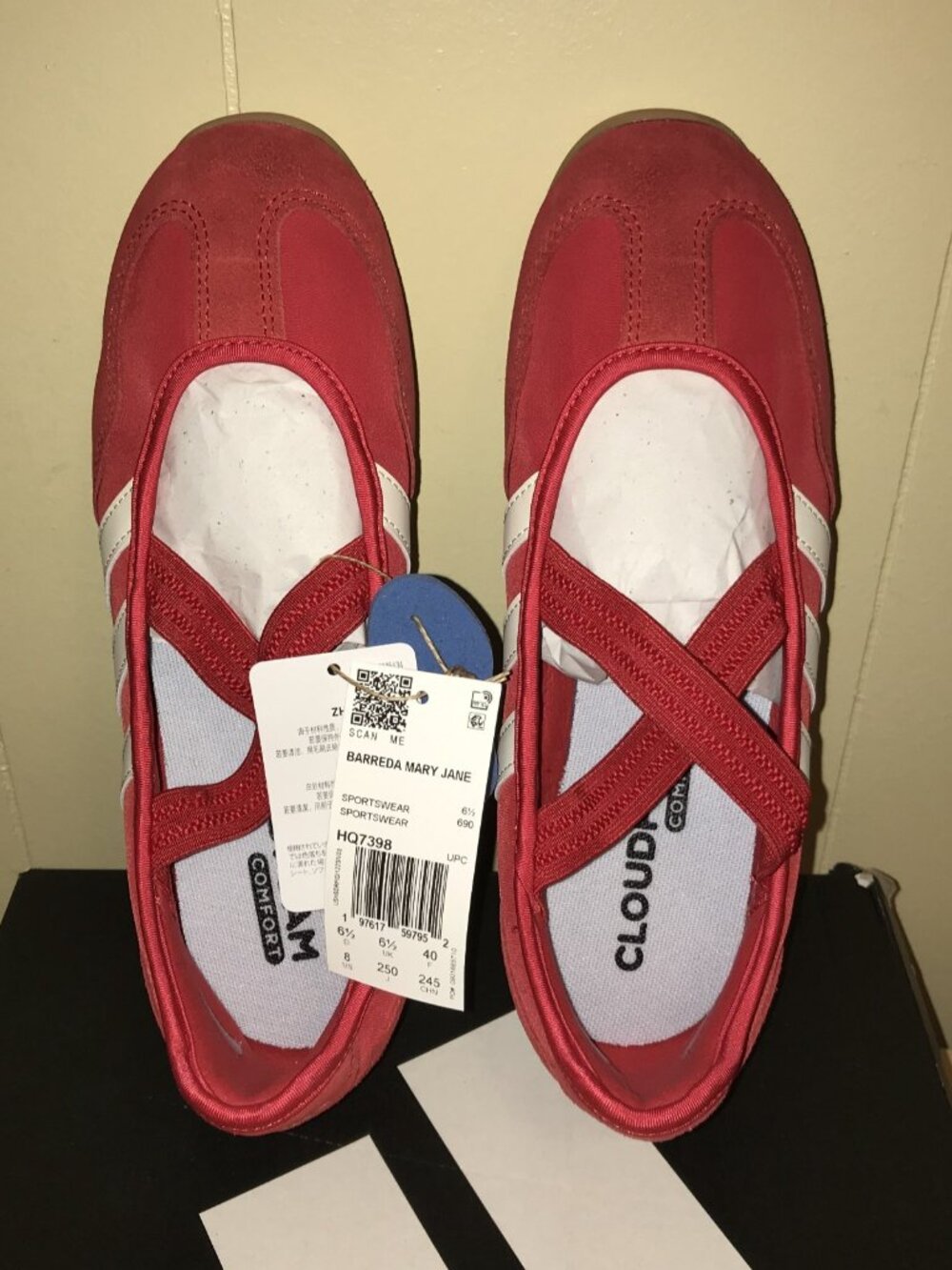 Women's Adidas Barreda Mary Jane Shoes- Size: 8 (HQ7398) - Picture 3 of 13